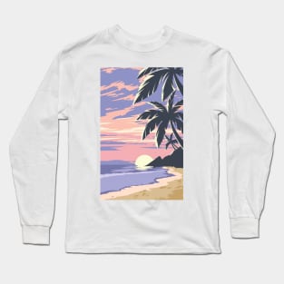 Sunset at the beach Long Sleeve T-Shirt